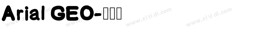 Arial GEO字体转换